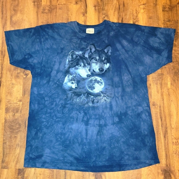 The Mountain Other - Vintage The Mountain Wolves Tie Dye T shirt size 3XL  VTG T SHIRT